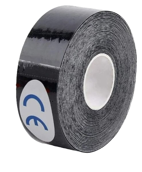 SFM-Plaster кинезио-тейп лента, 2,5см х 5м, черного цвета, 1 шт.