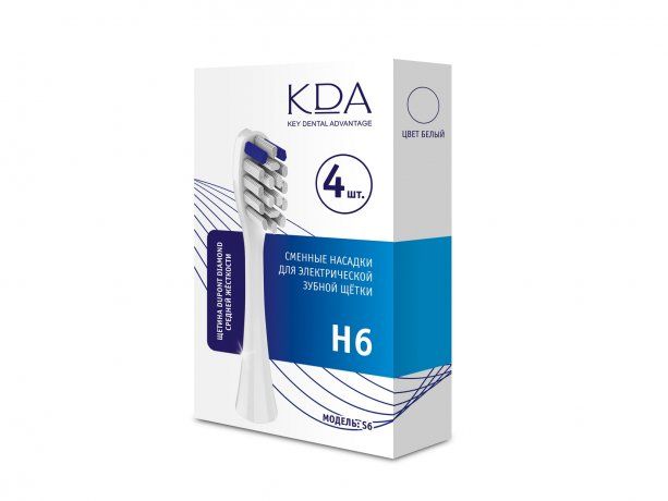 фото упаковки КДА S6 Сменная насадка для электрической зубной щетки H6